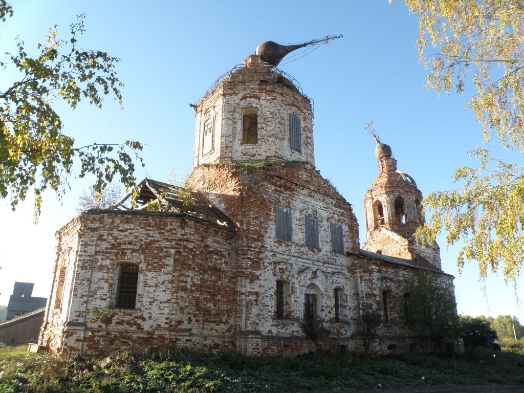 Масловка. Церковь Спаса Преображения. фасады