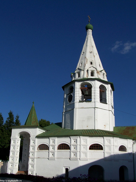 Церковь Благовещения Пресвятой Богородицы на архиерейском дворе, Суздаль (Суздальский район, Владимирская область). фасады, Колокольня