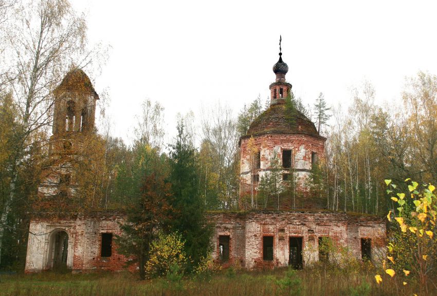 Церковь Троицы Живоначальной, Космодамиановский погост (Андреевское) (Рамешковский район, Тверская область). фасады