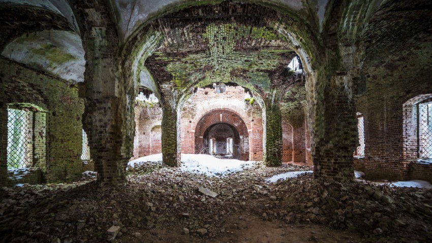 Космодамиановский погост (Андреевское). Церковь Троицы Живоначальной. интерьер и убранство