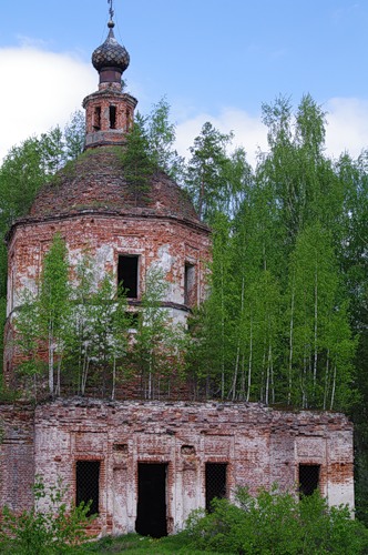 Космодамиановский погост (Андреевское). Церковь Троицы Живоначальной. архитектурные детали