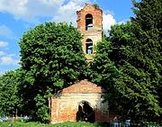 Церковь Михаила Архангела, паперть и колокольня, вид с запада<br>, Кикино, Тёмкинский район, Смоленская область