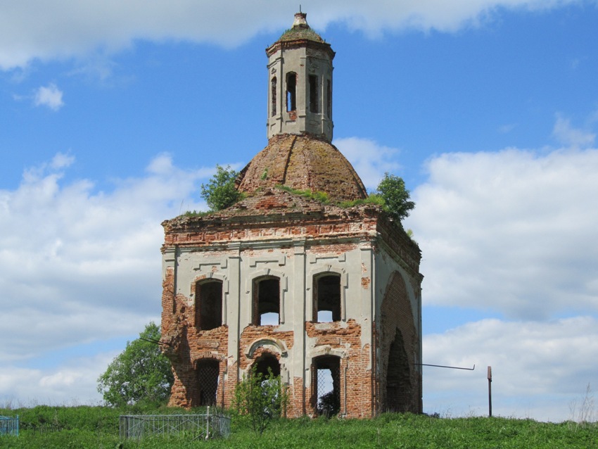 Фомищево, урочище. Церковь Николая Чудотворца. фасады, вид с юга