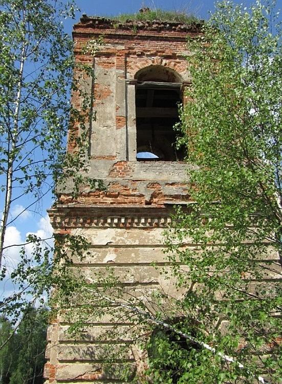 Костино (Косткино), урочище. Церковь Покрова Пресвятой Богородицы. фасады, вид на колокольню со свода трапезной