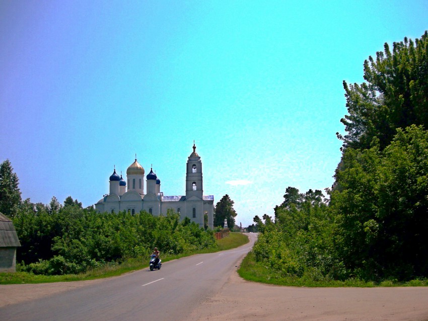Церковь Рождества Христова, Уланок (Суджанский район, Курская область). общий вид в ландшафте
