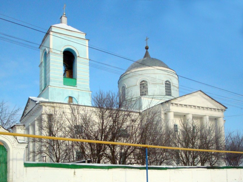 Церковь Рождества Христова, Гончаровка (Суджанский район, Курская область). общий вид в ландшафте