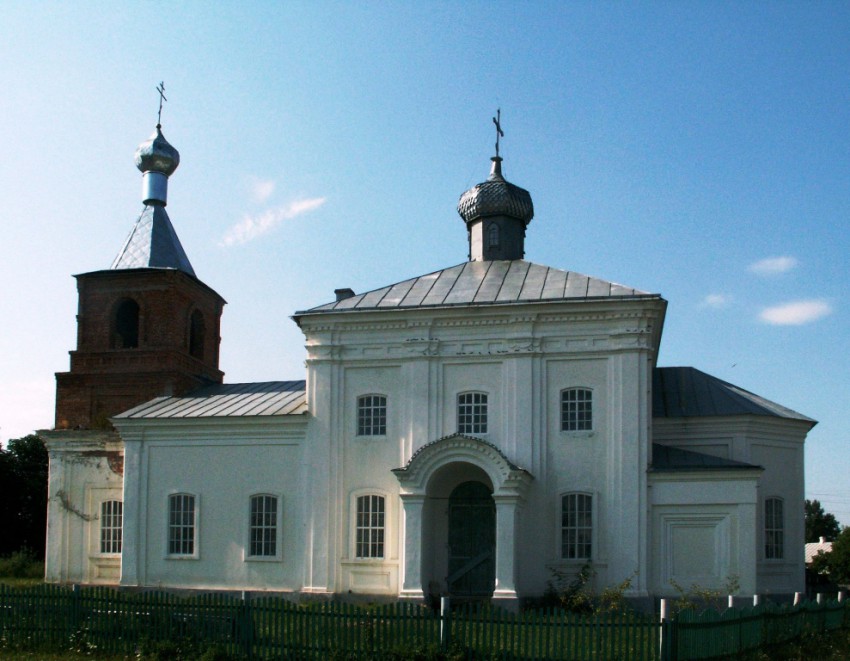 Церковь Иоанна Предтечи, Махновка (Суджанский район, Курская область). общий вид в ландшафте