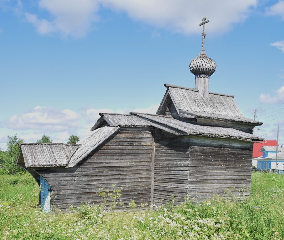 Часовня Николая Чудотворца, Осерёдок (Ракульское с/п) (Холмогорский район, Архангельская область). фасады, вид с юго-запада
