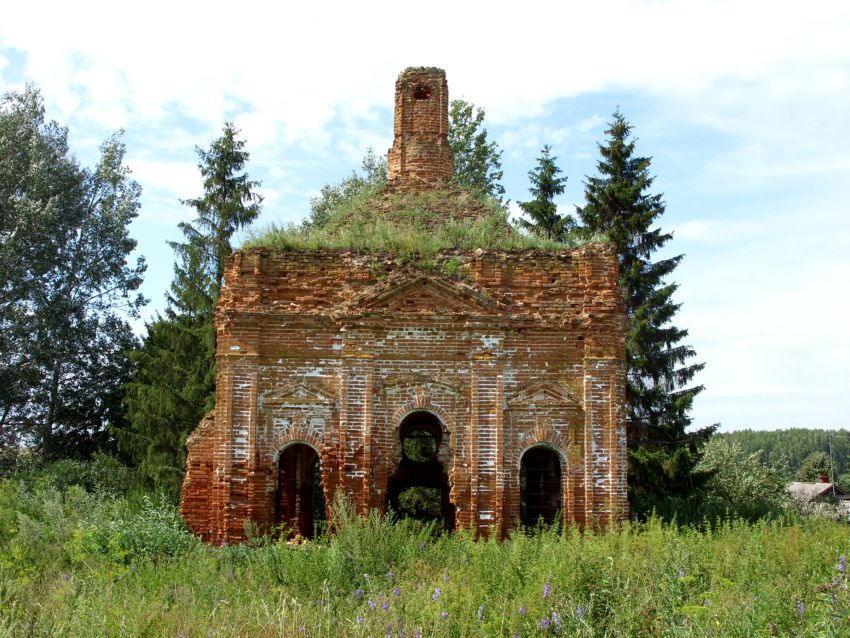 Кошелево. Церковь Покрова Пресвятой Богородицы. фасады, Южный фасад храма