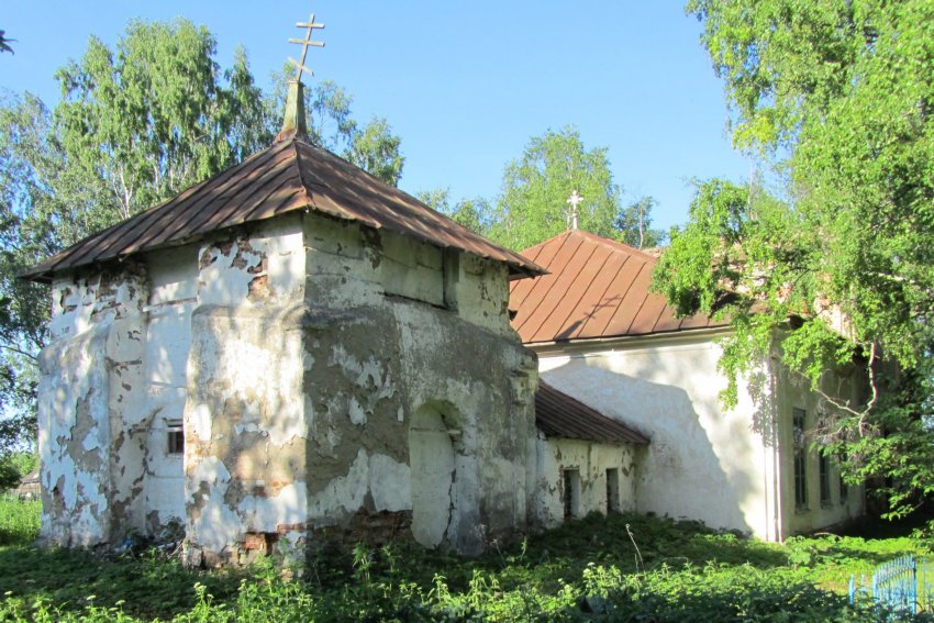 Милюково. Церковь Николая Чудотворца. фасады, вид с юго-запада
