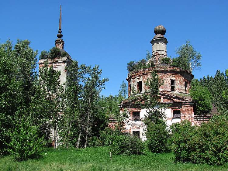 Русилово. Церковь Казанской иконы Божией Матери. фасады, вид с юга