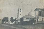 Церковь Спаса  Нерукотворного Образа, 1909-1916 гг. Скан почтовой открытки "Открытое письмо. -- Carte Postale. Изданiе Кологривскаго Земства. Земская типография Богадельня и Спасская церковь."<br>, Кологрив, Кологривский район, Костромская область