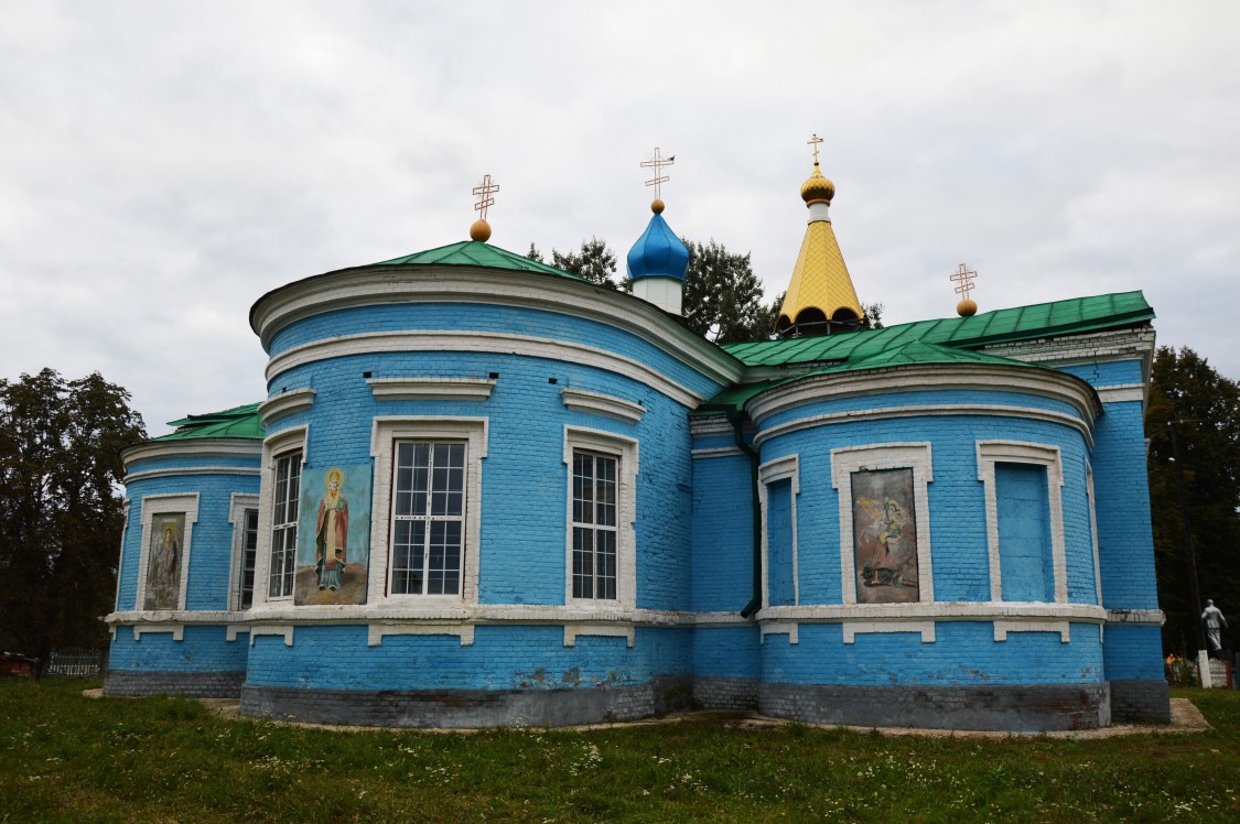 Церковь Успения Пресвятой Богородицы, Бобрышево (Пристенский район, Курская область). фасады