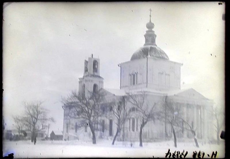 Церковь Троицы Живоначальной, Ухолово (Ухоловский район, Рязанская область). архивная фотография, Фото 1930-ых годов из фондов Государственного научно-исследовательского музея архитектуры имени А.В. Щусева