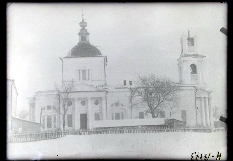Церковь Троицы Живоначальной, Ухолово (Ухоловский район, Рязанская область). архивная фотография, Фото 1930-ых годов из фондов Государственного научно-исследовательского музея архитектуры имени А.В. Щусева