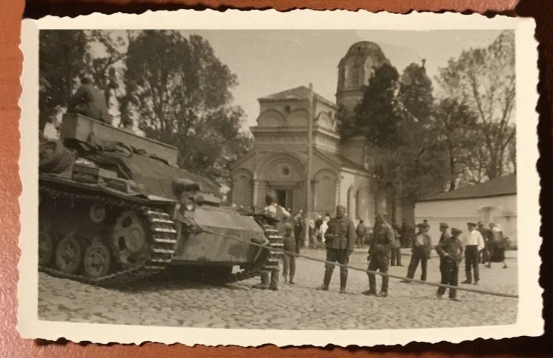 Радомышль. Церковь Николая Чудотворца. архивная фотография, Вид с юго-западной стороны. Фото 1941 г. с аукциона e-bay.de