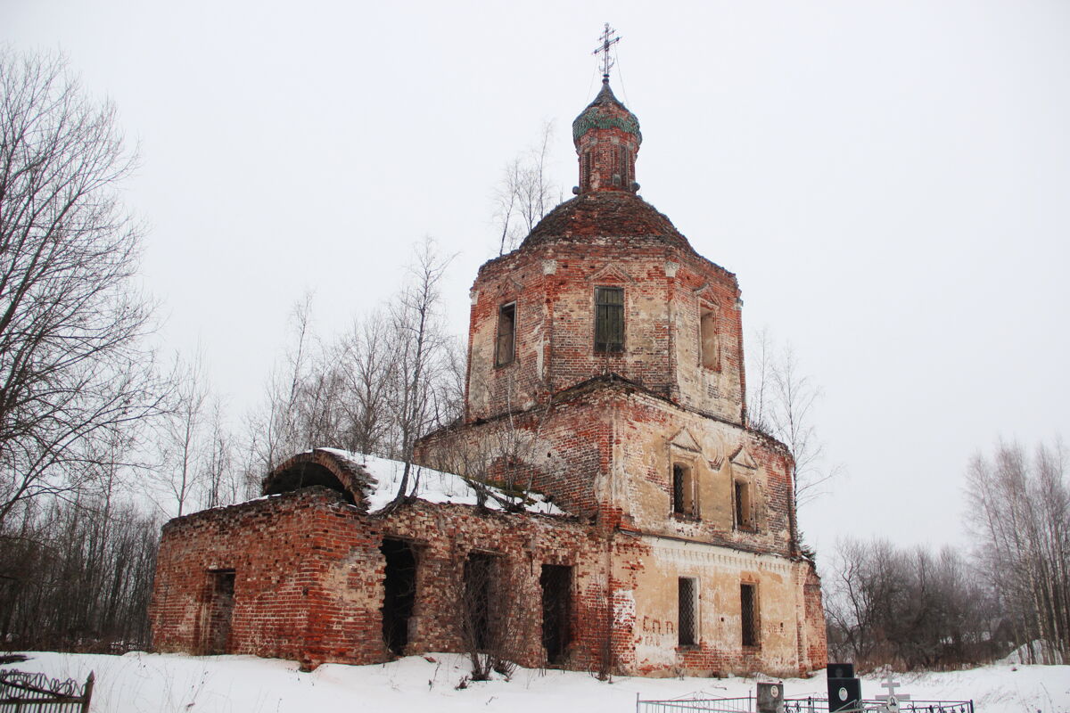 Церковь Казанской иконы Божией Матери, Михальцево (Большесельский район, Ярославская область). фасады