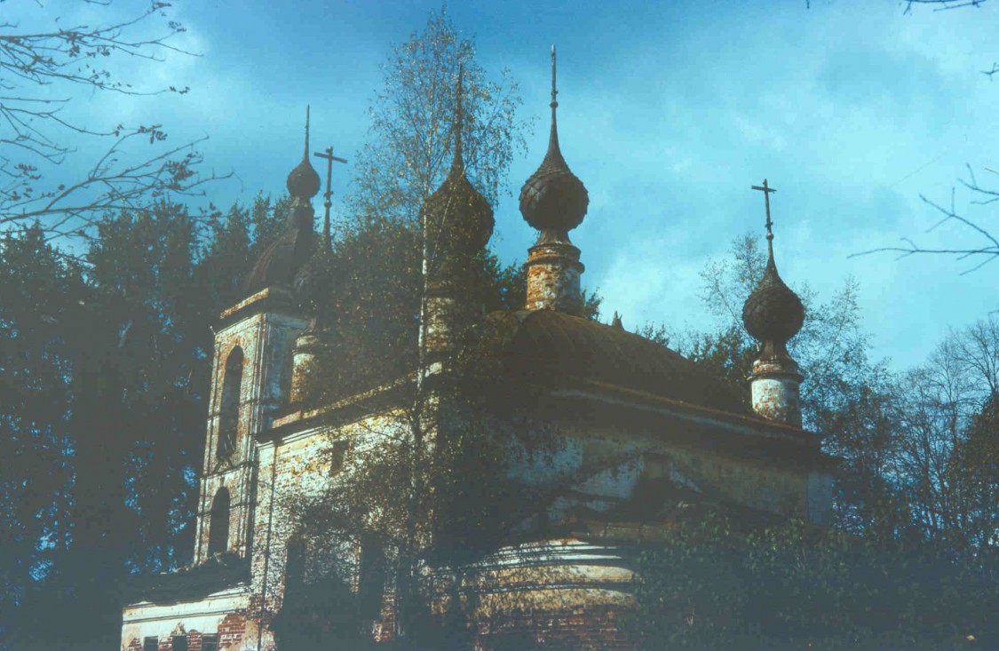 Николо-Заболотье. Церковь Спаса Нерукотворного Образа. фасады, 1996