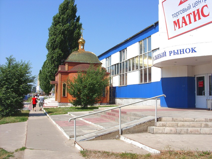 Часовня Николая Чудотворца, Железногорск (Железногорский район, Курская область). общий вид в ландшафте, Общий вид часовни в ландшафте