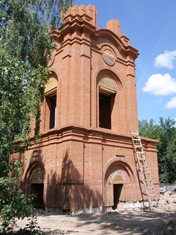 Лаврентьев монастырь. Собор Рождества Христова, Калуга (Калуга, город, Калужская область). архитектурные детали, Колокольня, вид с юго-запада