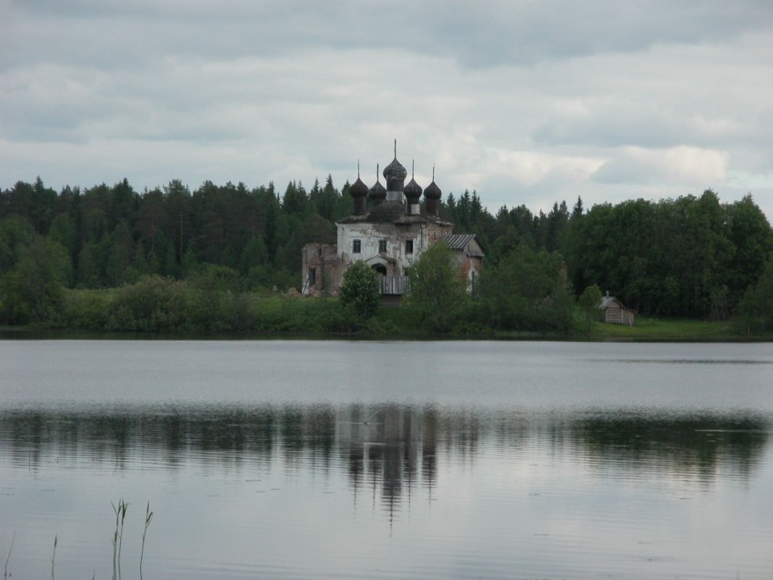 Макариева Хергозерская пустынь, Макарий, урочище (Каргопольский район, Архангельская область). общий вид в ландшафте, вид с севера