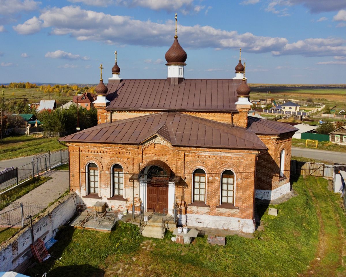 Церковь Георгия Победоносца, Губернское (Беспаловка) (Аргаяшский район, Челябинская область). фасады, Южный фасад