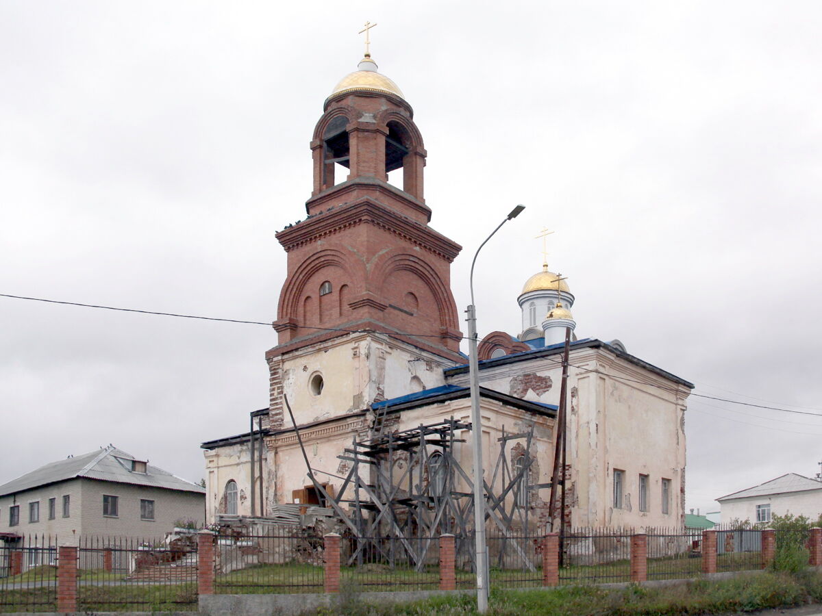 Церковь Покрова Пресвятой Богородицы, Покровское (Каменский район (Каменский ГО), Свердловская область). фасады, Вид с юго-запада