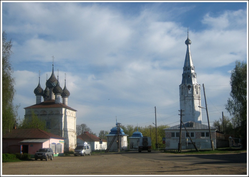Храмовый комплекс. Церкви Рождества Пресвятой Богородицы и Троицы Живоначальной, Писцово (Комсомольский район, Ивановская область). фасады