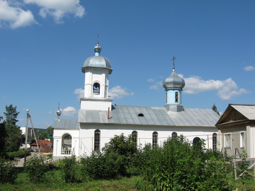 Никольск. Церковь Воскресения Христова. общий вид в ландшафте