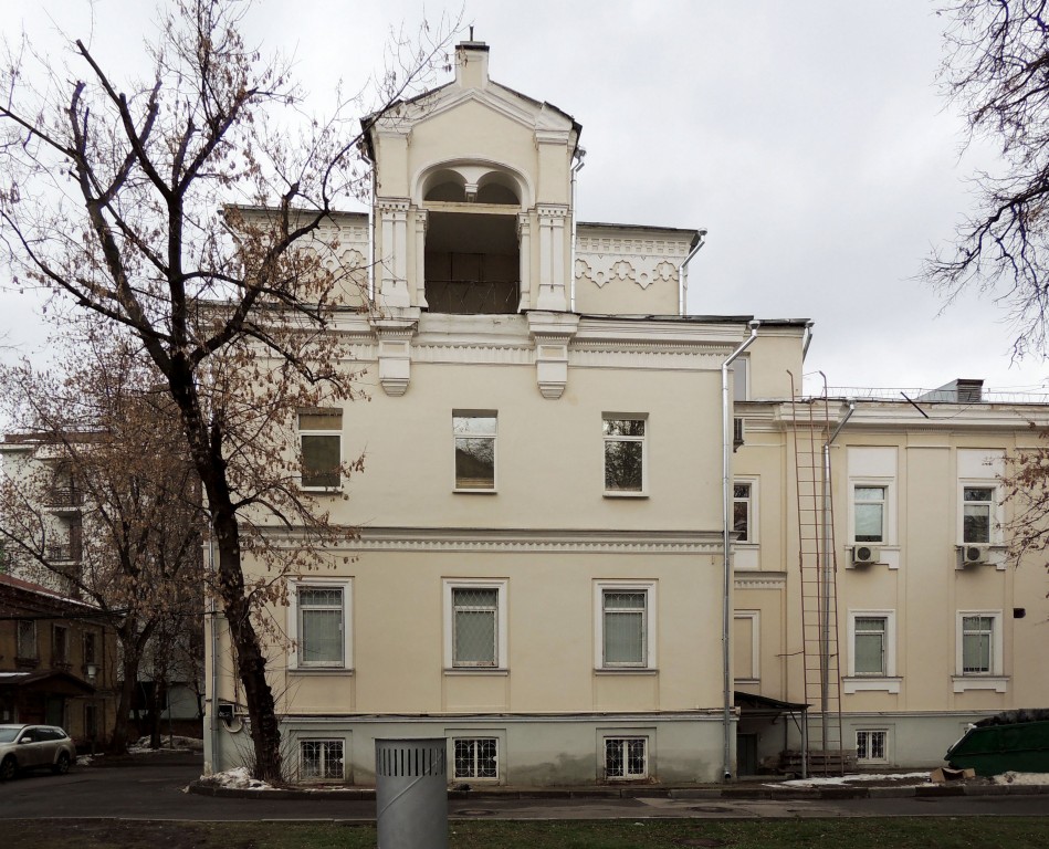 Домовая церковь Михаила Архангела при Солодовниковской богадельне на Щипке, Замоскворечье (Центральный административный округ (ЦАО), г. Москва). фасады