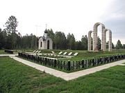 Часовня Георгия Победоносца, вид с Варшавского шоссе<br>, Барсуки, Мосальский район, Калужская область