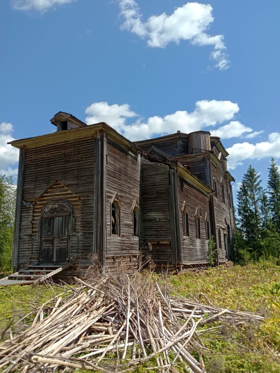 Церковь Николая Чудотворца, Жуковская (Ловзанга) (Каргопольский район, Архангельская область). фасады