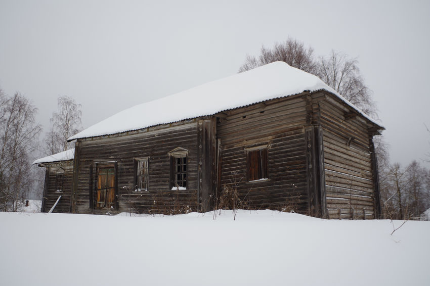 Осташевская. Церковь Благовещения Пресвятой Богородицы. общий вид в ландшафте