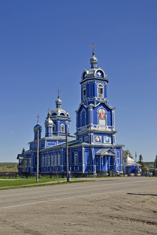 Церковь Николая Чудотворца, Оськино (Инзенский район, Ульяновская область). фасады