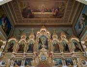 Церковь Николая Чудотворца, Главный иконостас, верхняя часть<br>, Оськино, Инзенский район, Ульяновская область