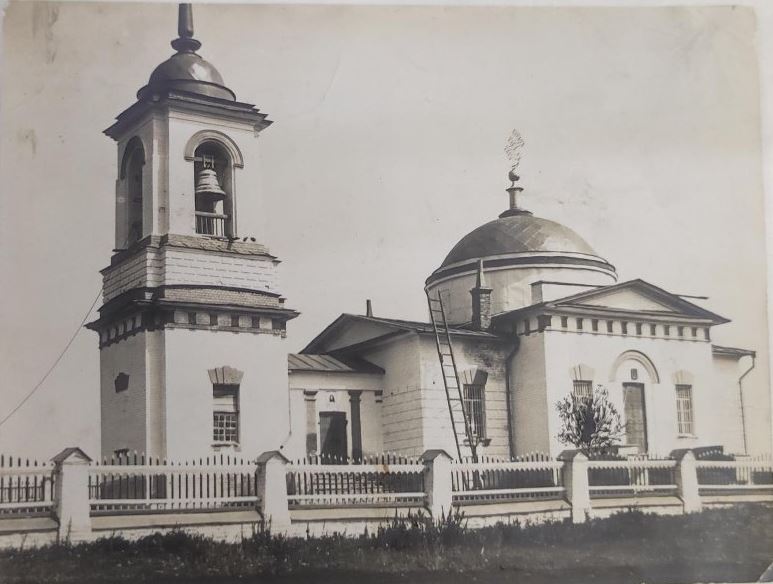 Из собрания ОГАУК Ленинский Мемориал, архивная фотография. Церковь Спаса Нерукотворного Образа, Ляховка (Майнский район, Ульяновская область)