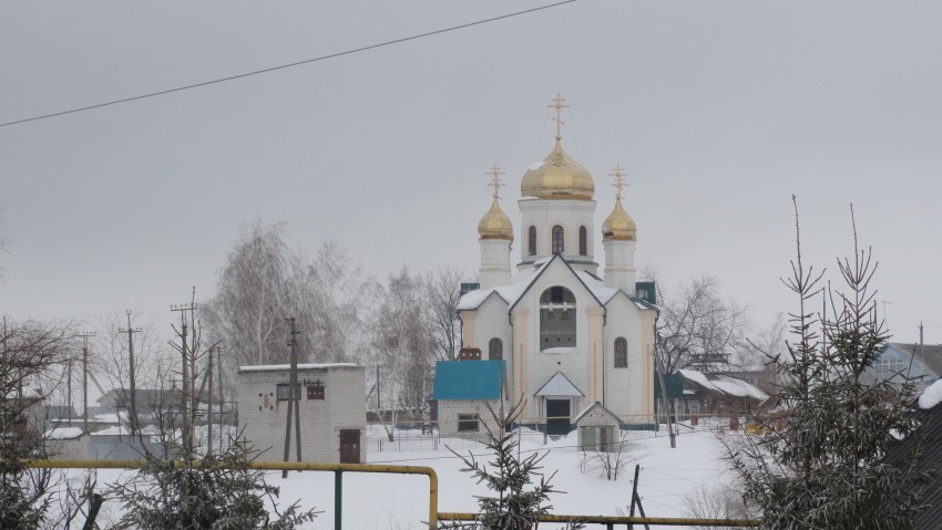 Ундоры. Церковь Воскресения Христова. общий вид в ландшафте, Фото Н.Захарчева