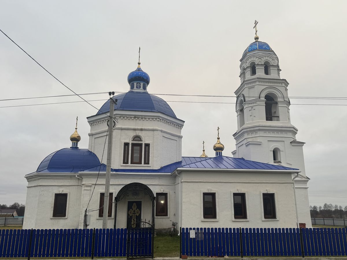 Церковь Казанской иконы Божией Матери, Дмитриево-Помряскино (Старомайнский район, Ульяновская область). фасады, Вид с севера