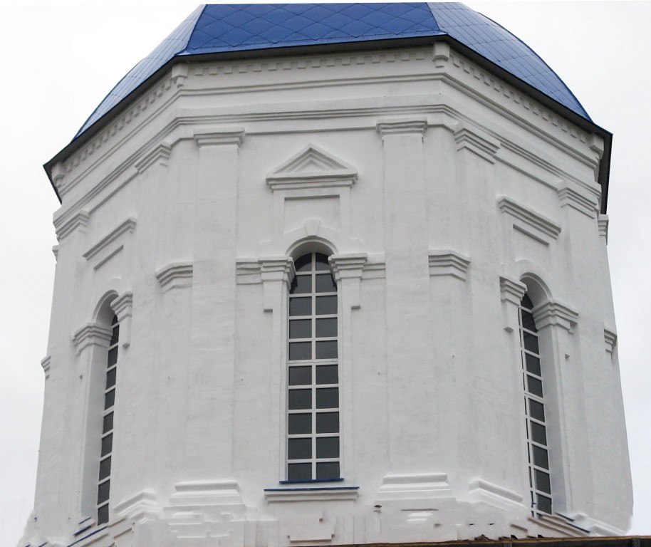 Церковь Покрова Пресвятой Богородицы, Нарышкино (Вознесенский район, Нижегородская область). архитектурные детали, Архитектура купола церкви
