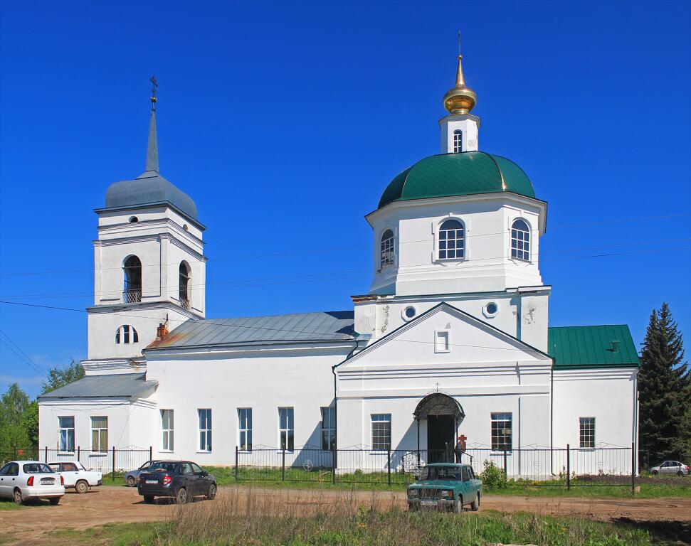 Церковь Вознесения Господня, Вознесенское (Вознесенский район, Нижегородская область). фасады, Вид с южной стороны