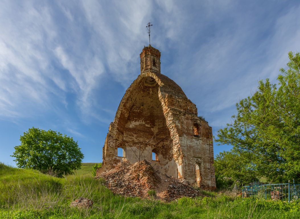 Маслово. Церковь Михаила Архангела. фасады, Вид с юга