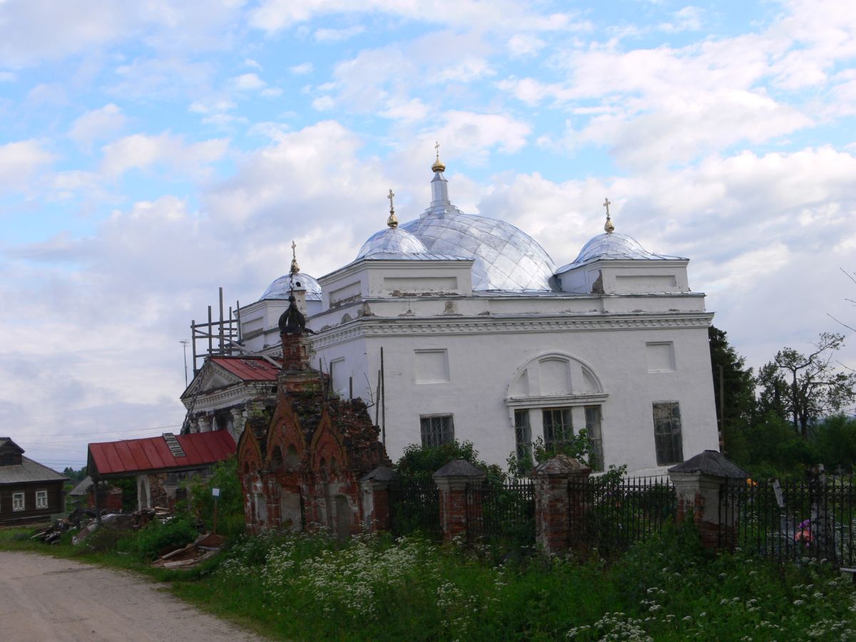 Церковь Покрова Пресвятой Богородицы, Лосево (Солигаличский район, Костромская область). фасады