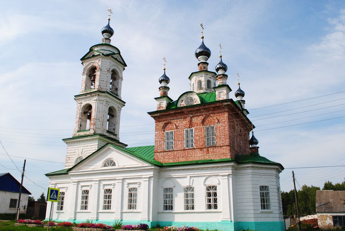 фасады. Церковь Николая Чудотворца, Неволино (Кунгурский район и г. Кунгур, Пермский край)