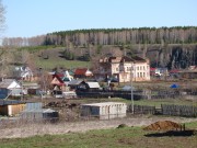 Церковь Николая Чудотворца, Вид со стороны въезда в село.<br>, Щербаково, Каменский район (Каменский ГО), Свердловская область