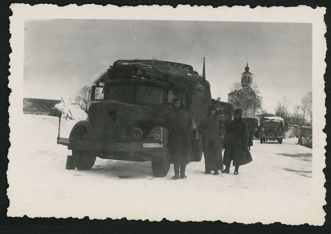 Церковь Параскевы Пятницы, Карники (Венёвский район, Тульская область). архивная фотография, Фото 1942 г. с аукциона e-bay.de