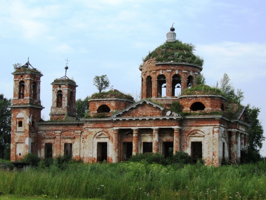 Федяево. Церковь Троицы Живоначальной. фасады, южный фасад