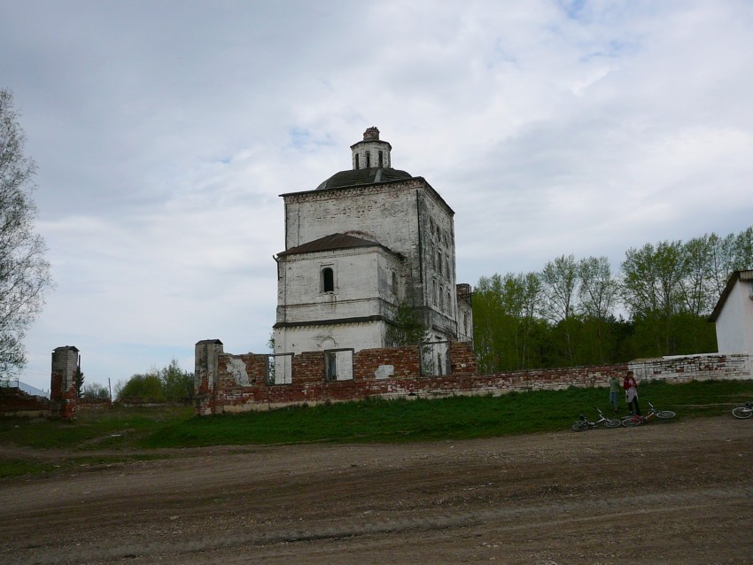 Медянка. Церковь Николая Чудотворца. общий вид в ландшафте