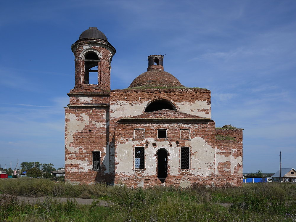 Церковь Введения во храм Пресвятой Богородицы, Травянское (Каменский район (Каменский ГО), Свердловская область). фасады, Южный фасад