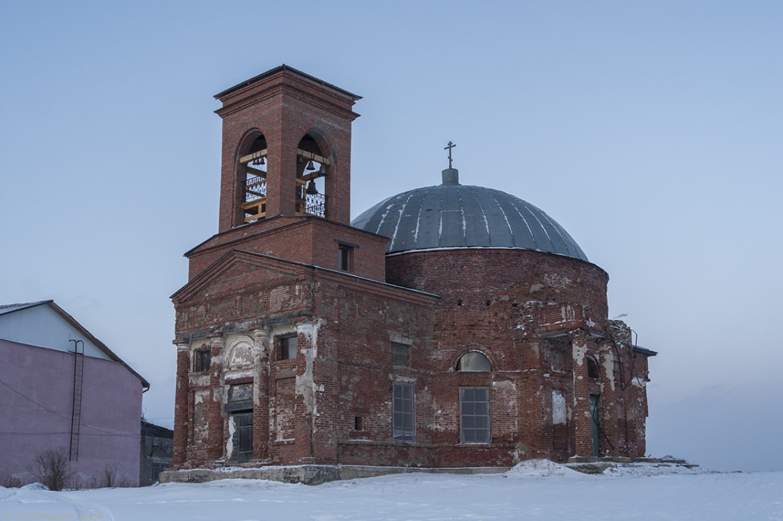 Кленовское. Церковь Николая Чудотворца. фасады, построили колокольню