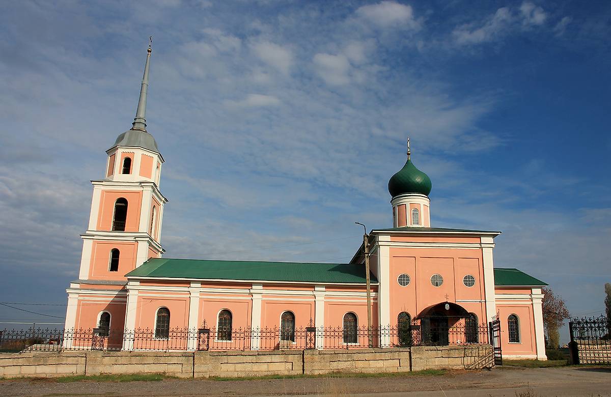 фасады. Церковь Димитрия Солунского в Ольшанце, Елец (Елецкий район и г. Елец, Липецкая область)